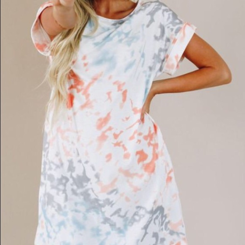 New With Tag Tie Dye T-Shirt Dress